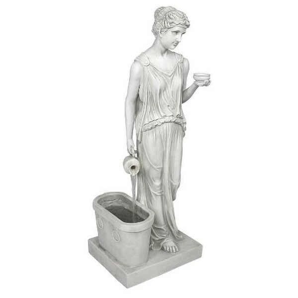 Hebe Goddess of Youth Garden Fountain Grecian Cup Bearer Basin